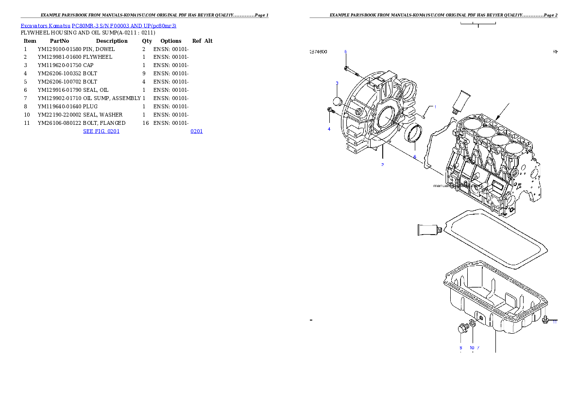 Protected: PC80MR-3 S/N F00003 AND UP Partsbook