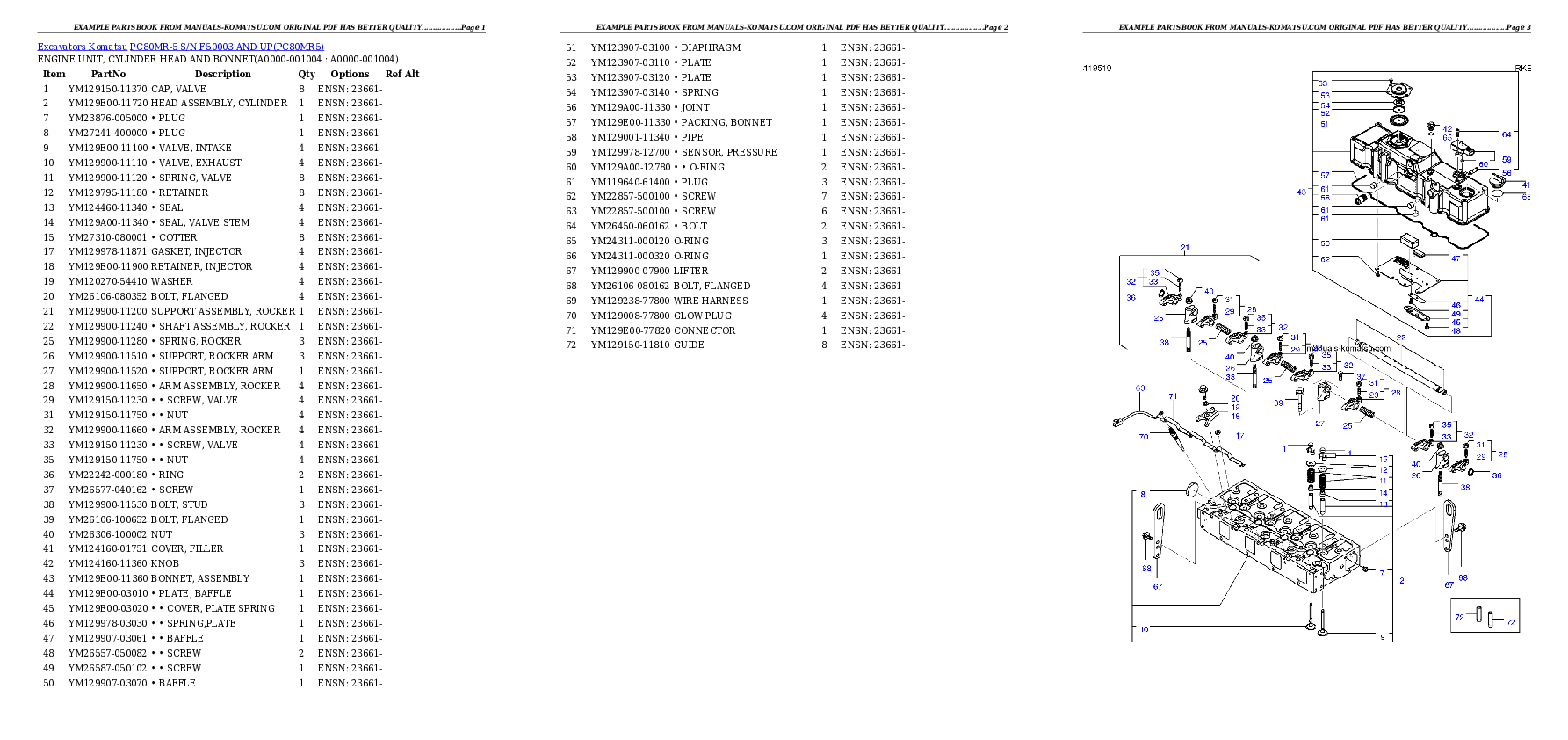Protected: PC80MR-5 S/N F50003 AND UP Partsbook