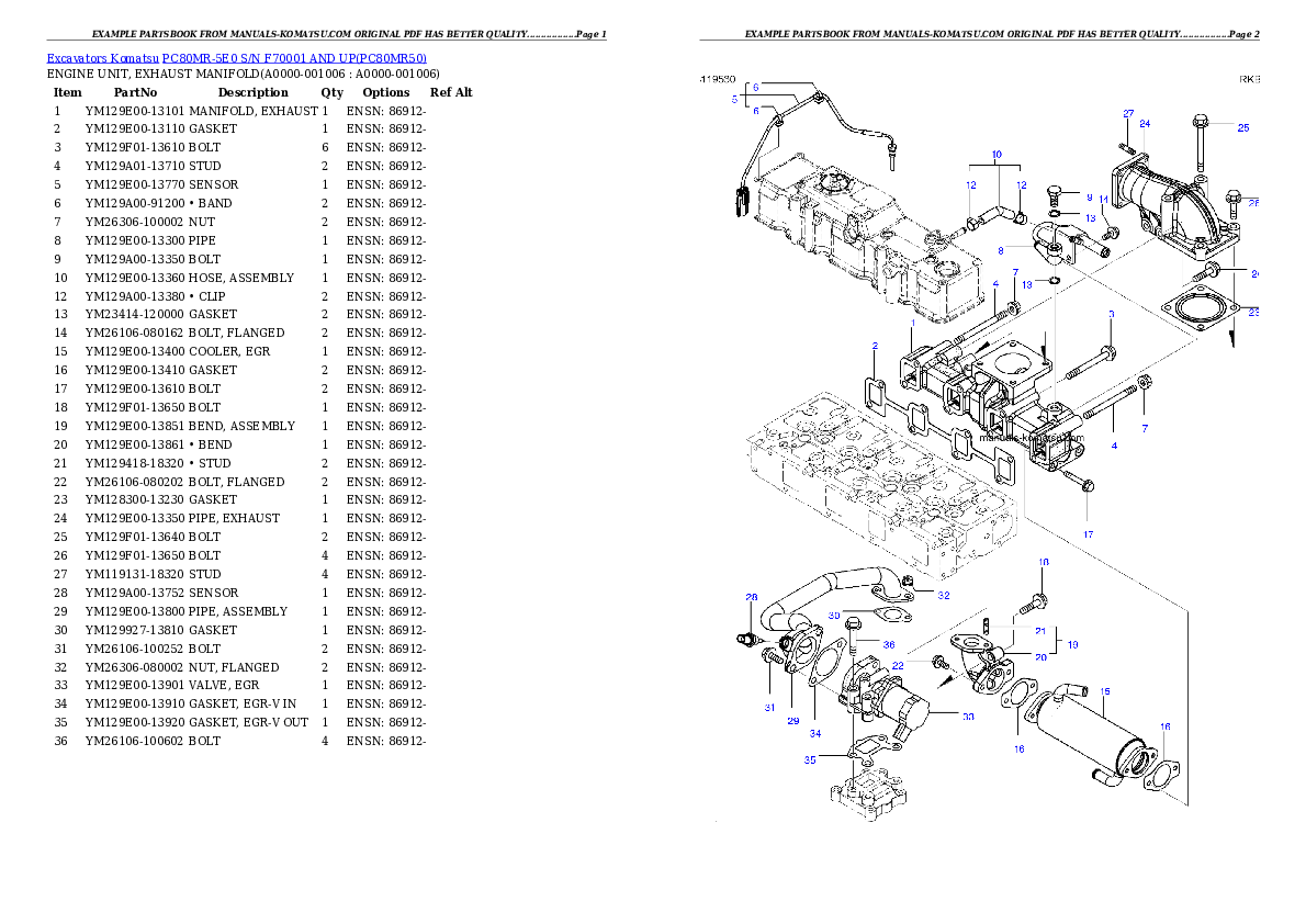 Protected: PC80MR-5E0 S/N F70001 AND UP Partsbook