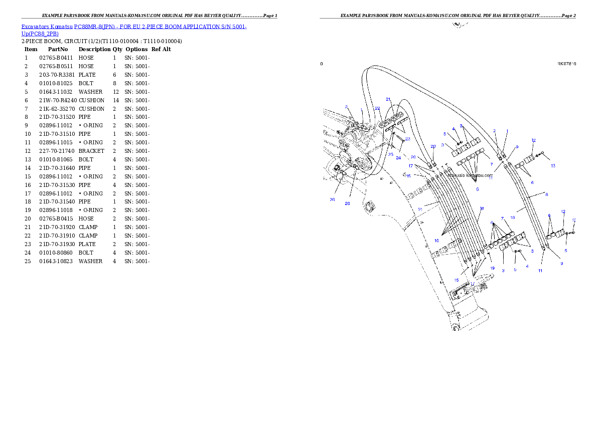 Protected: PC88MR-8(JPN) – FOR EU 2-PIECE BOOM APPLICATION S/N 5001-Up Partsbook