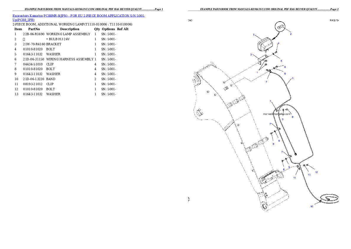 Protected: PC88MR-8(JPN) – FOR EU 2-PIECE BOOM APPLICATION S/N 5001-Up Partsbook