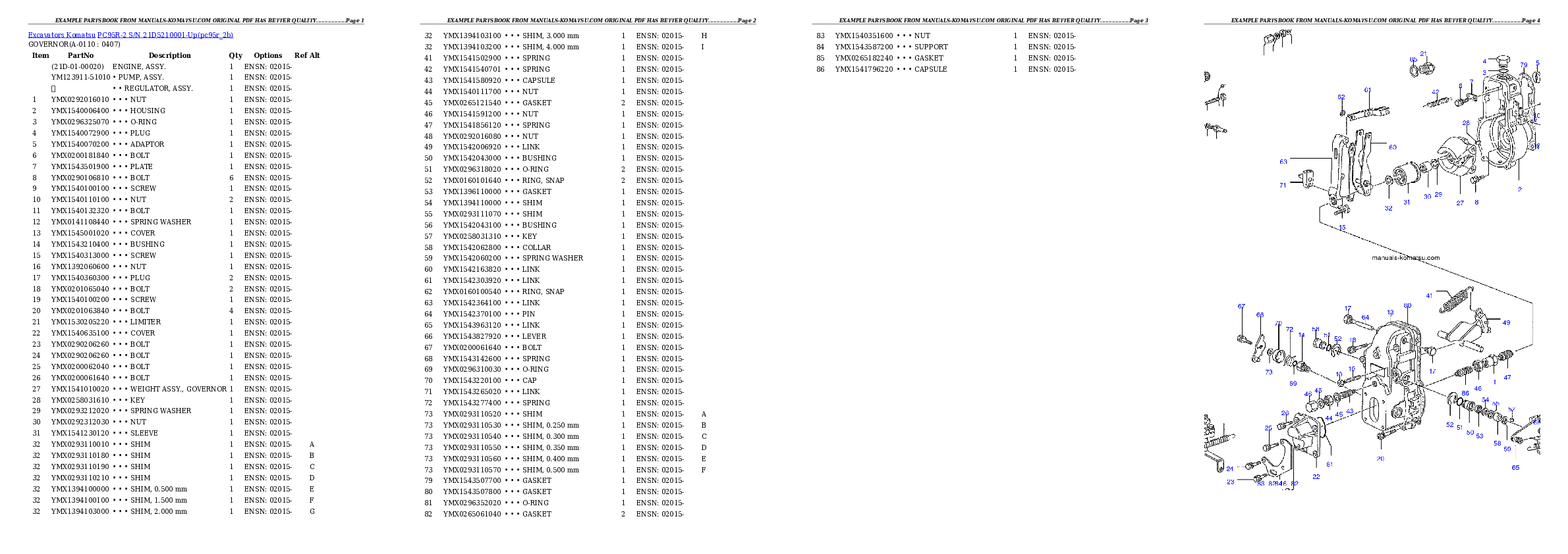 Protected: PC95R-2 S/N 21D5210001-Up Partsbook