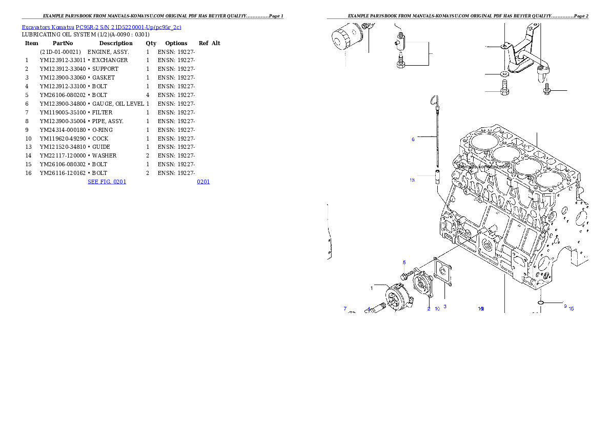 Protected: PC95R-2 S/N 21D5220001-Up Partsbook