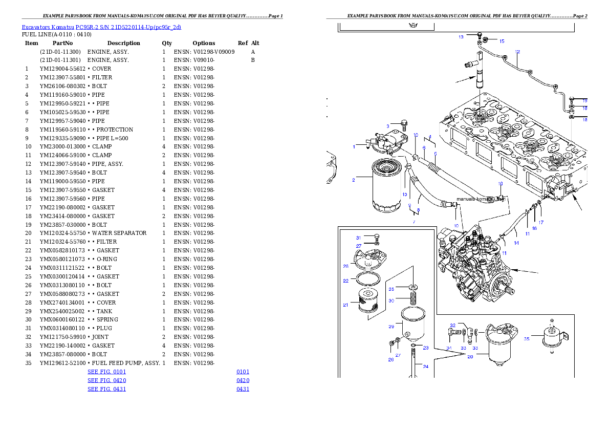 Protected: PC95R-2 S/N 21D5220114-Up Partsbook