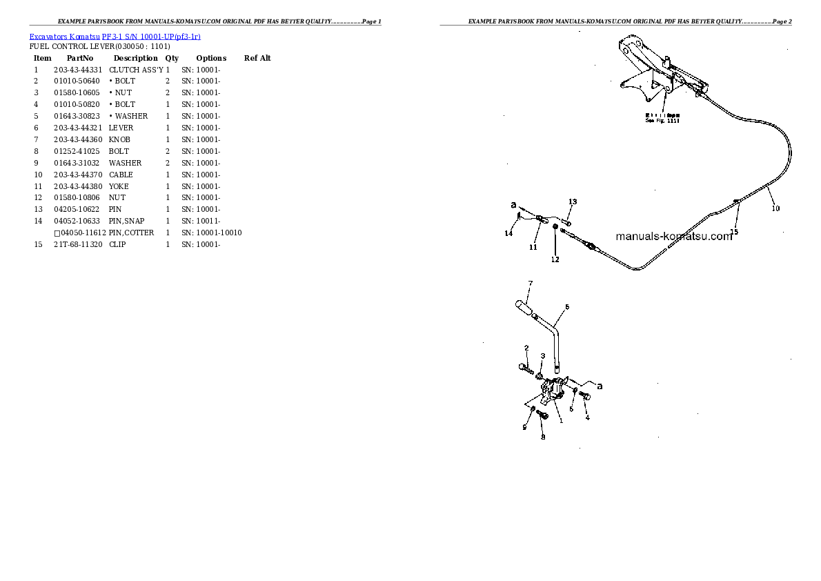 Protected: PF3-1 S/N 10001-UP Partsbook