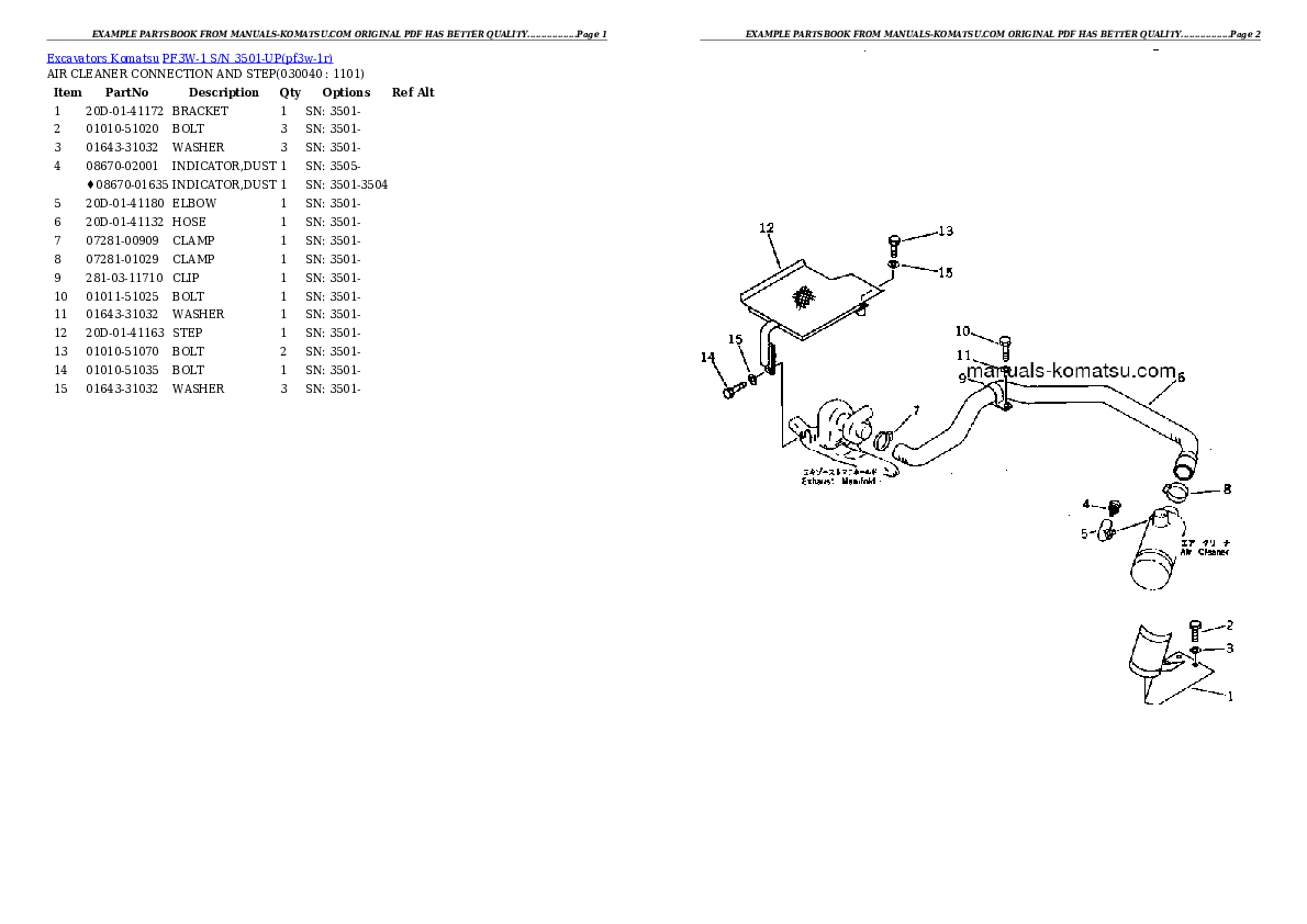 Protected: PF3W-1 S/N 3501-UP Partsbook