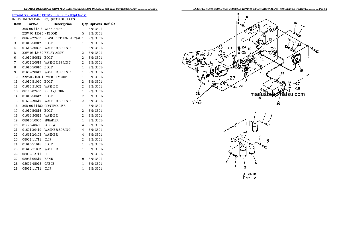 Protected: PF3W-1 S/N 3501-UP Partsbook