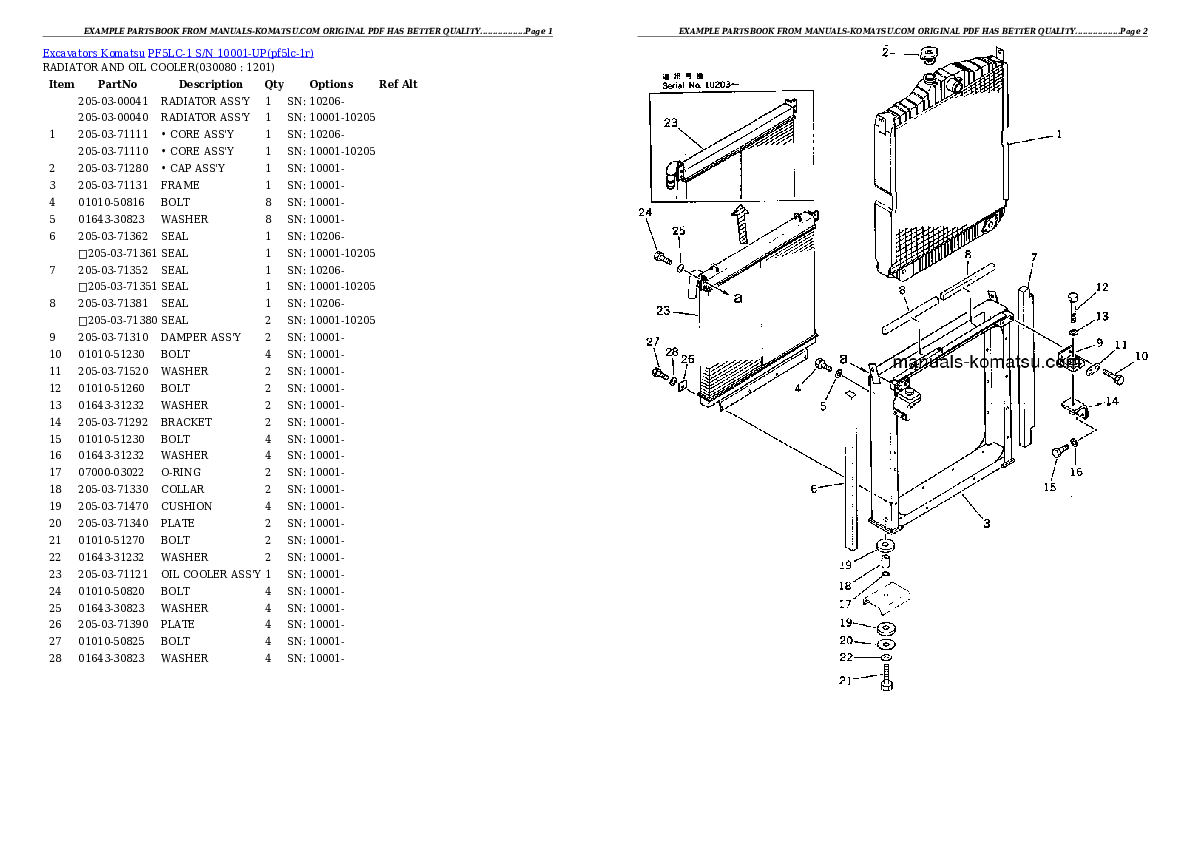 Protected: PF5LC-1 S/N 10001-UP Partsbook