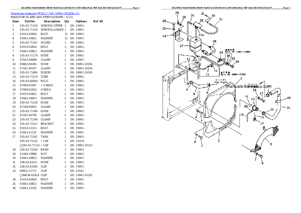 Protected: PF5LC-1 S/N 10001-UP Partsbook