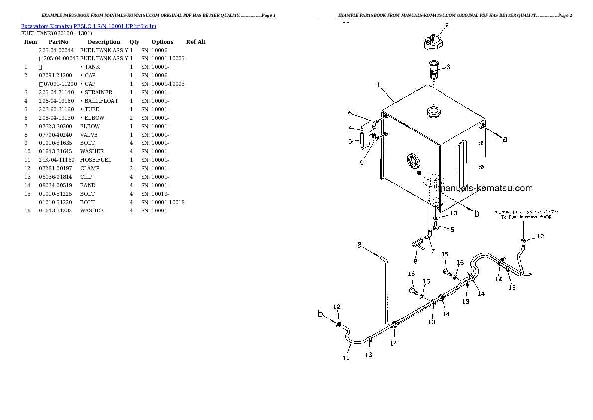 Protected: PF5LC-1 S/N 10001-UP Partsbook