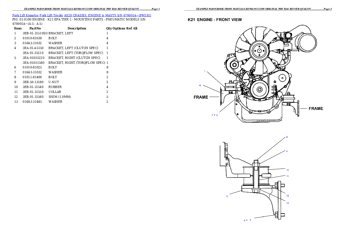 Protected: AX20 CHASSIS, ENGINE & MASTS S/N 670001A~ Partsbook