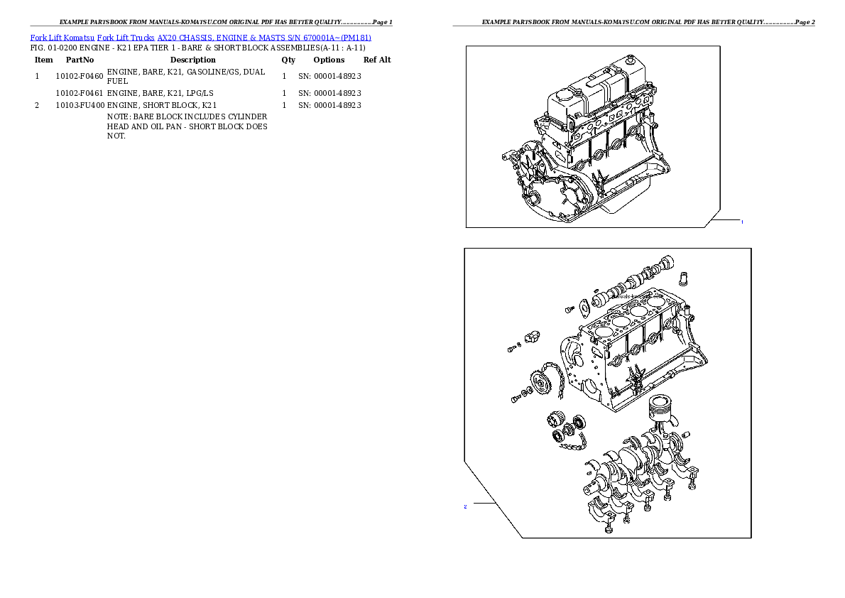 Protected: AX20 CHASSIS, ENGINE & MASTS S/N 670001A~ Partsbook