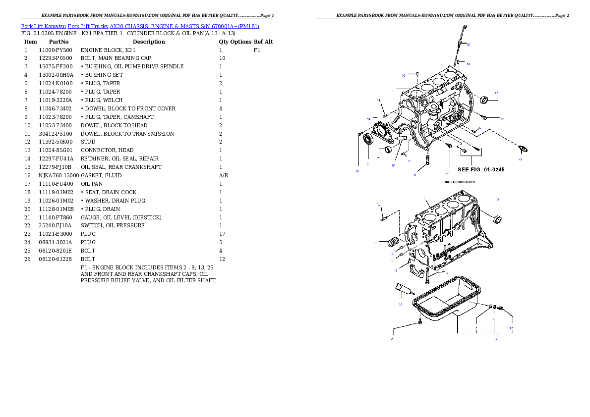 Protected: AX20 CHASSIS, ENGINE & MASTS S/N 670001A~ Partsbook