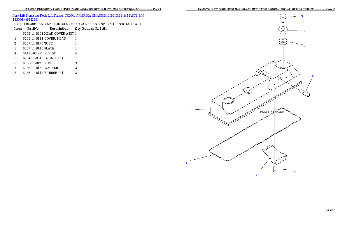 Protected: CX50 L.AMERICA CHASSIS, ENGINES & MASTS S/N 133001~ Partsbook