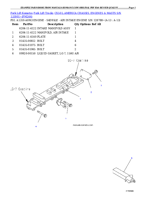 Protected: CX50 L.AMERICA CHASSIS, ENGINES & MASTS S/N 133001~ Partsbook