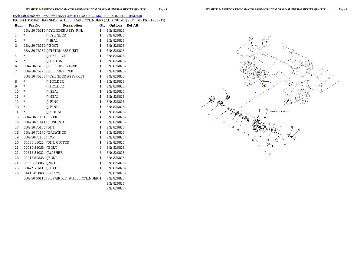 Protected: AM50 CHASSIS & MASTS S/N 826828~ Partsbook