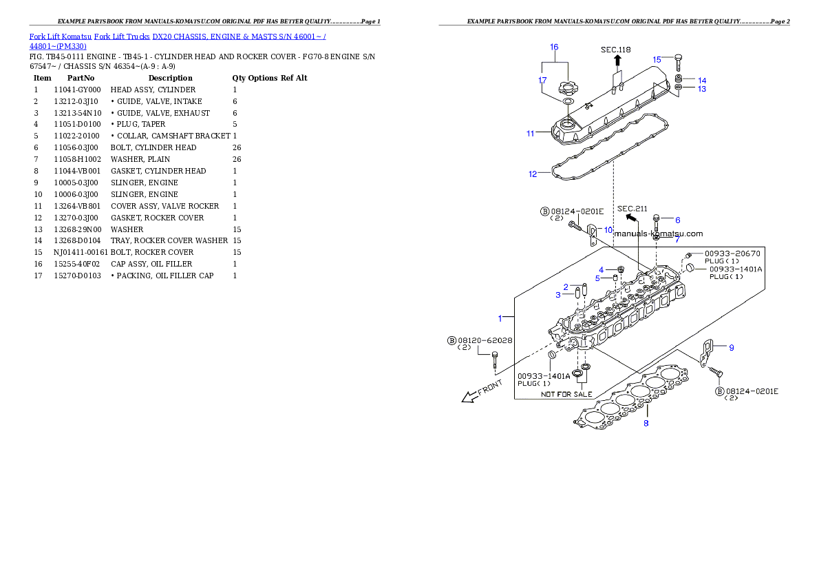 Protected: DX20 CHASSIS, ENGINE & MASTS S/N 46001~ / 44801~ Partsbook