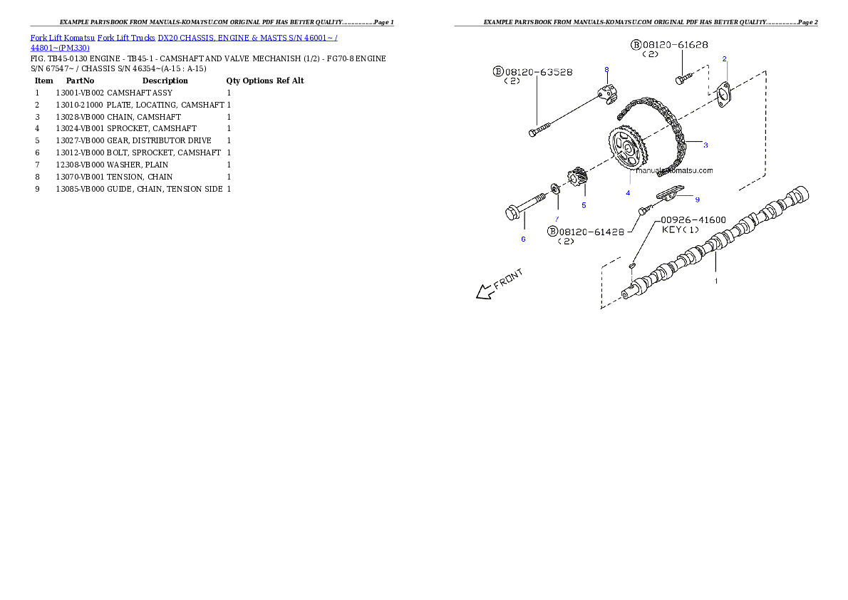 Protected: DX20 CHASSIS, ENGINE & MASTS S/N 46001~ / 44801~ Partsbook
