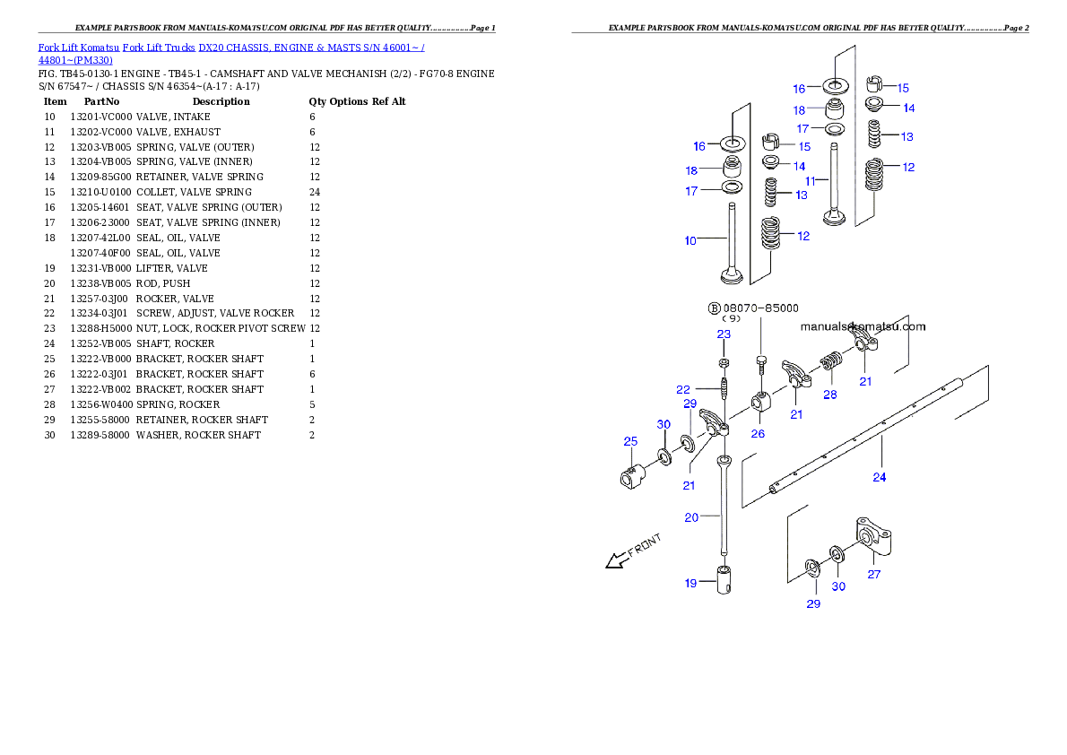Protected: DX20 CHASSIS, ENGINE & MASTS S/N 46001~ / 44801~ Partsbook