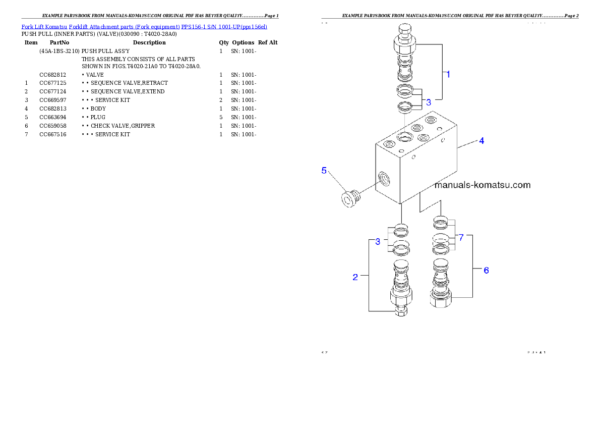 Protected: PPS156-1 S/N 1001-UP Partsbook