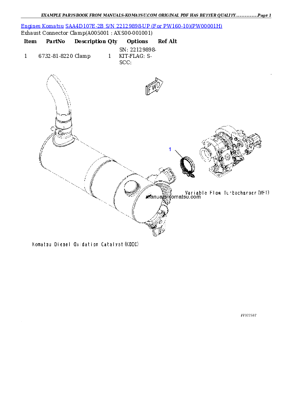 Protected: SAA4D107E-2B S/N 22129898-UP (For PW160-10) Partsbook
