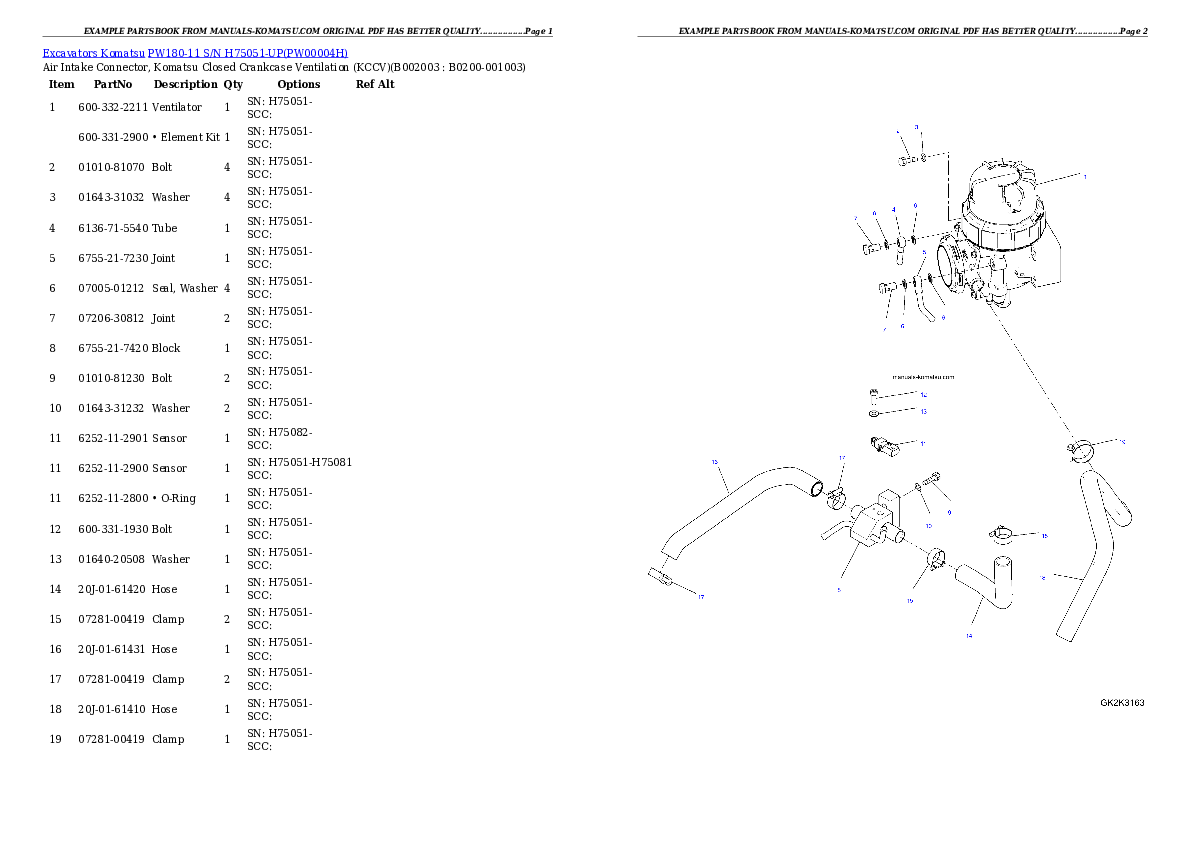 Protected: PW180-11 S/N H75051-UP Partsbook