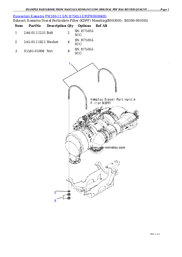 Protected: PW180-11 S/N H75051-UP Partsbook
