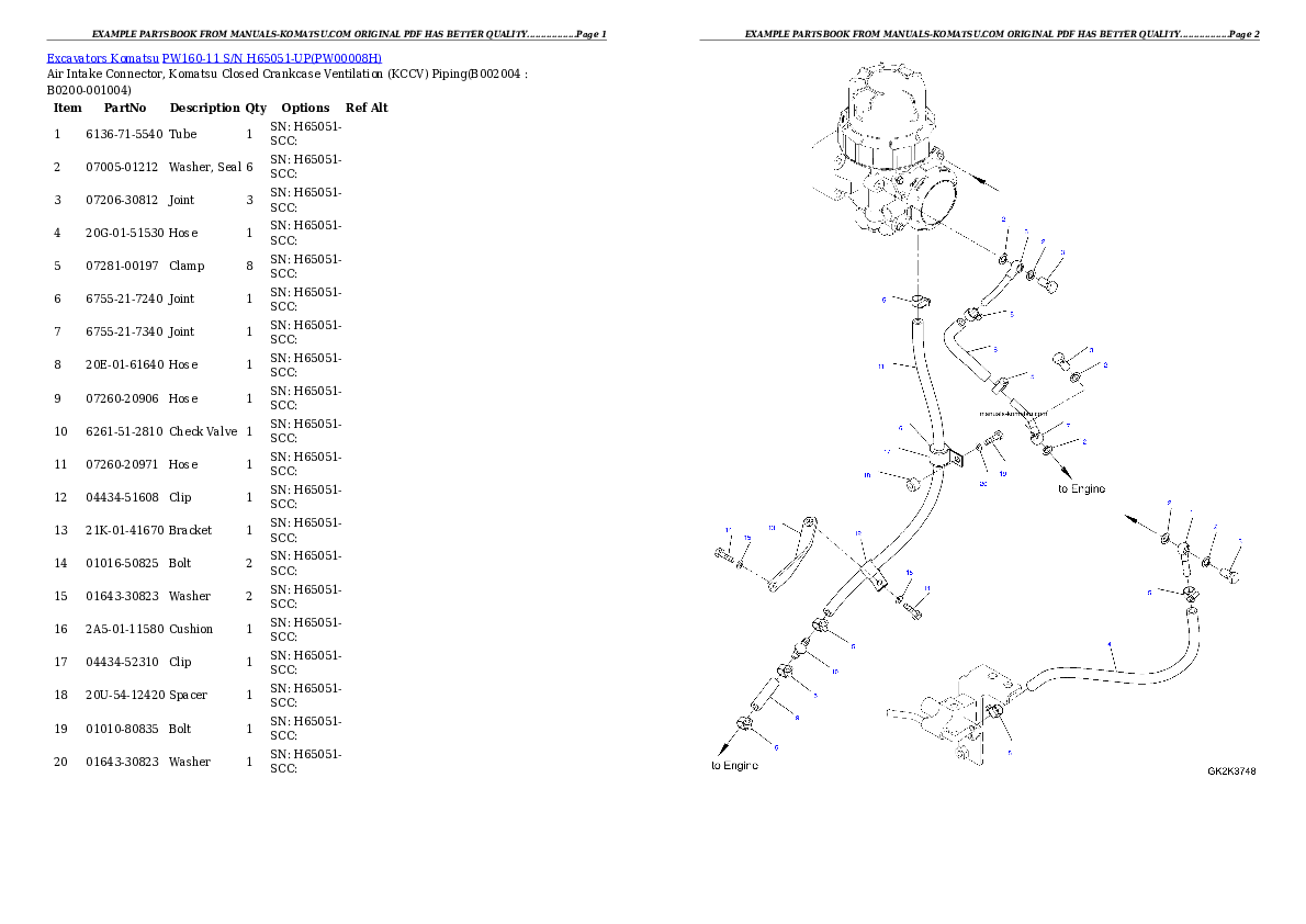 Protected: PW160-11 S/N H65051-UP Partsbook