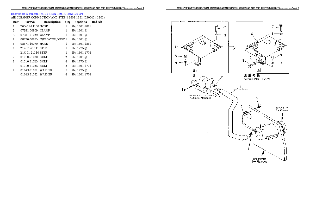 Protected: PW100-3 S/N 1601-UP Partsbook