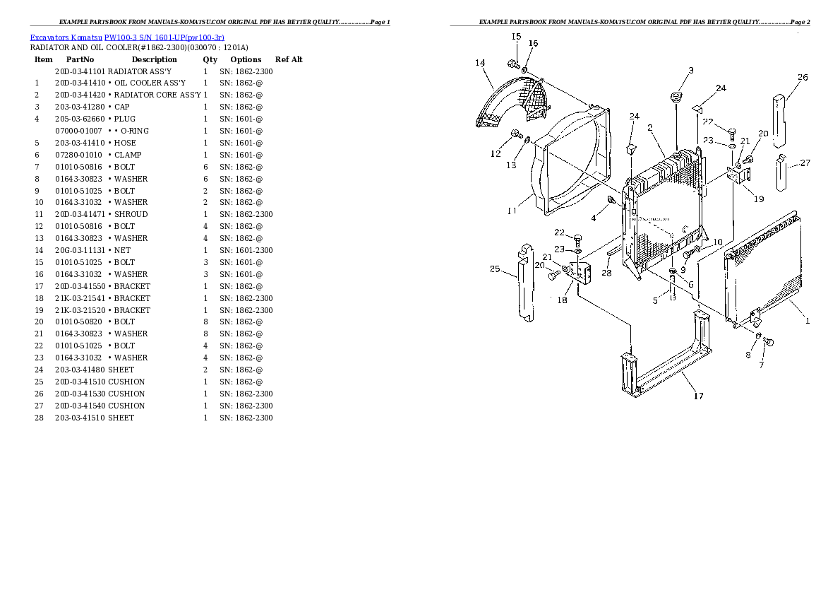Protected: PW100-3 S/N 1601-UP Partsbook