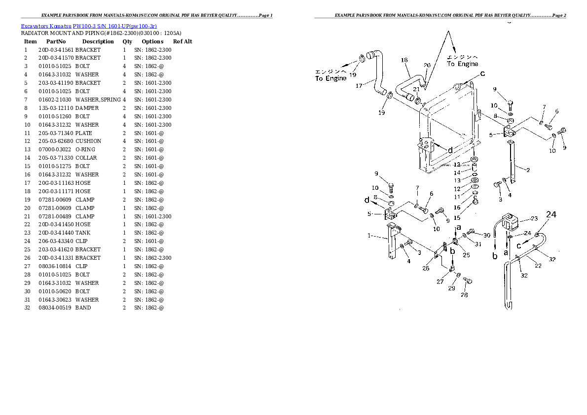 Protected: PW100-3 S/N 1601-UP Partsbook