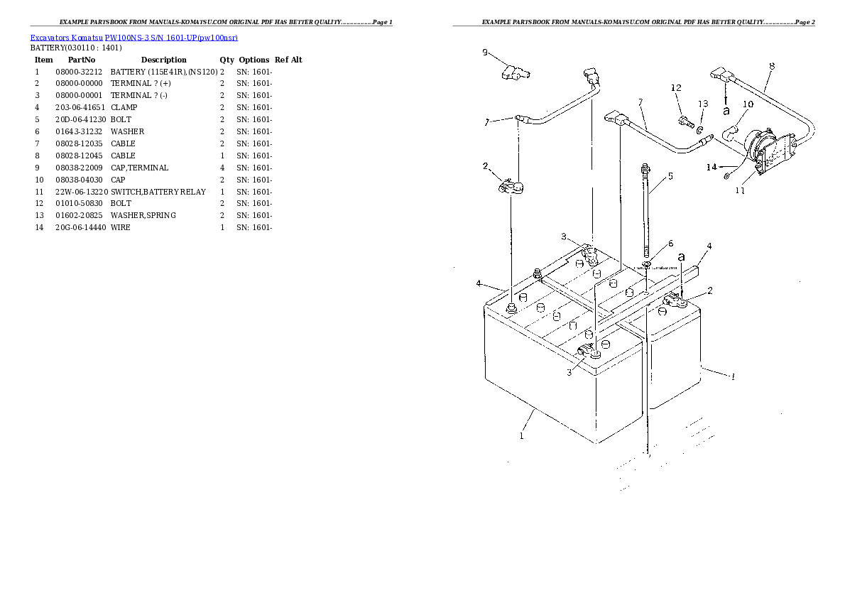 Protected: PW100NS-3 S/N 1601-UP Partsbook