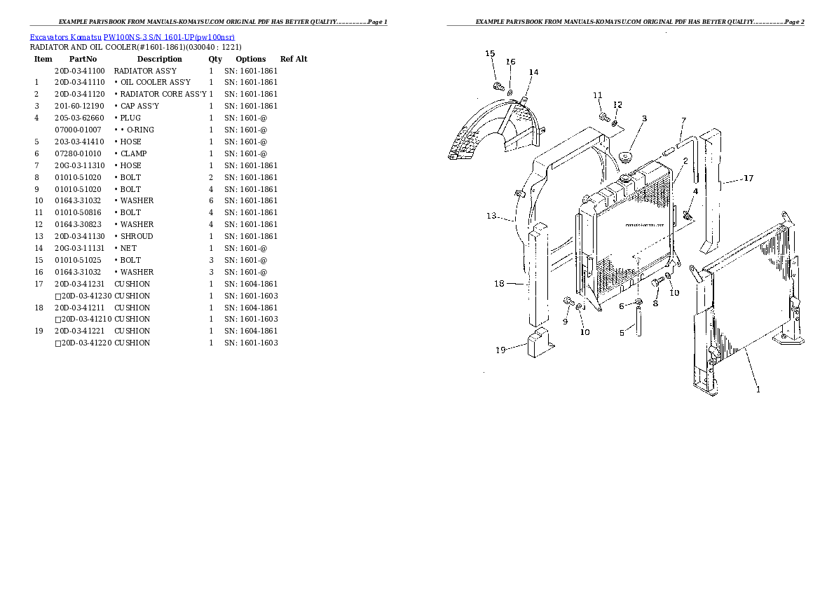 Protected: PW100NS-3 S/N 1601-UP Partsbook