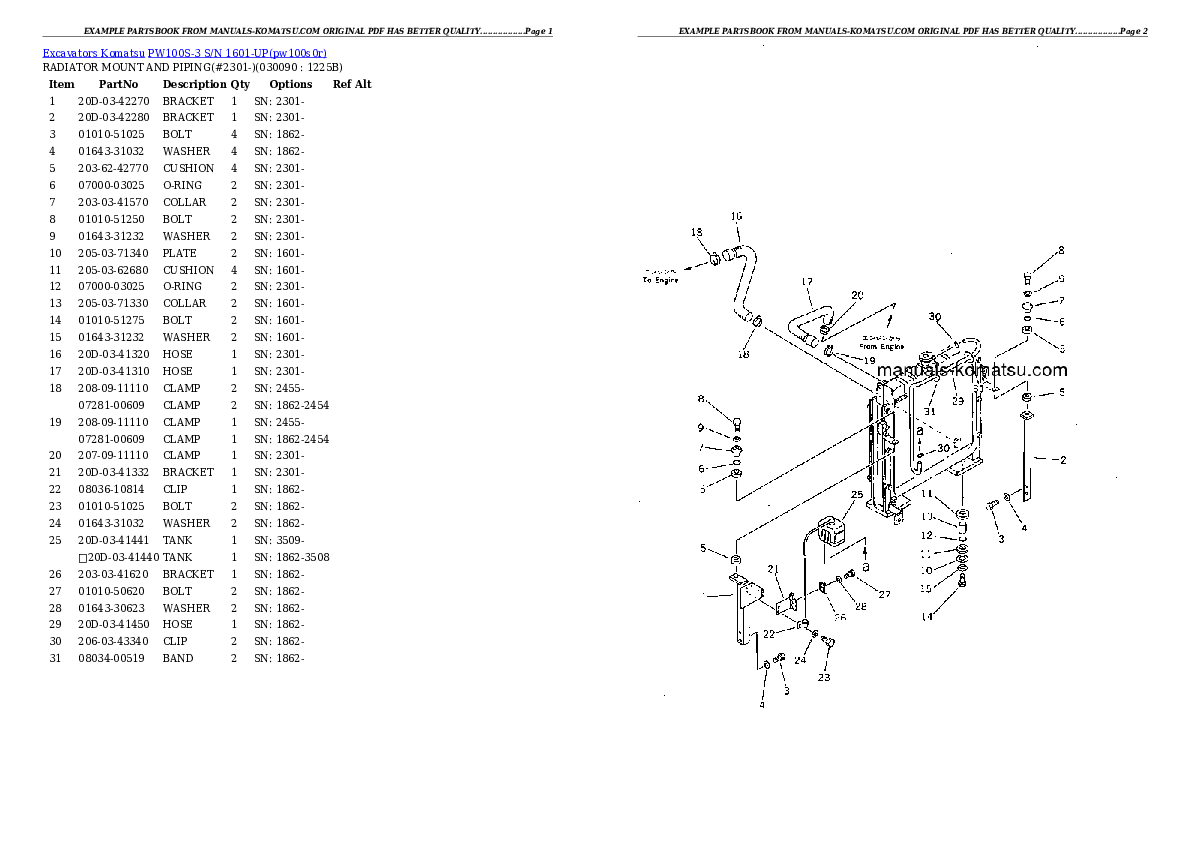 Protected: PW100S-3 S/N 1601-UP Partsbook