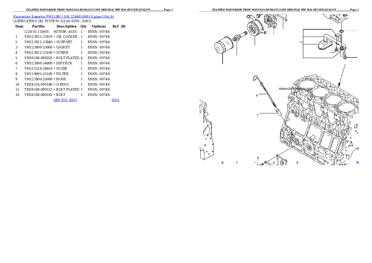 Protected: PW110R-1 S/N 2260010001-Up Partsbook