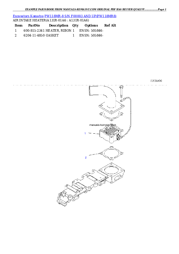 Protected: PW118MR-8 S/N F00003 AND UP Partsbook