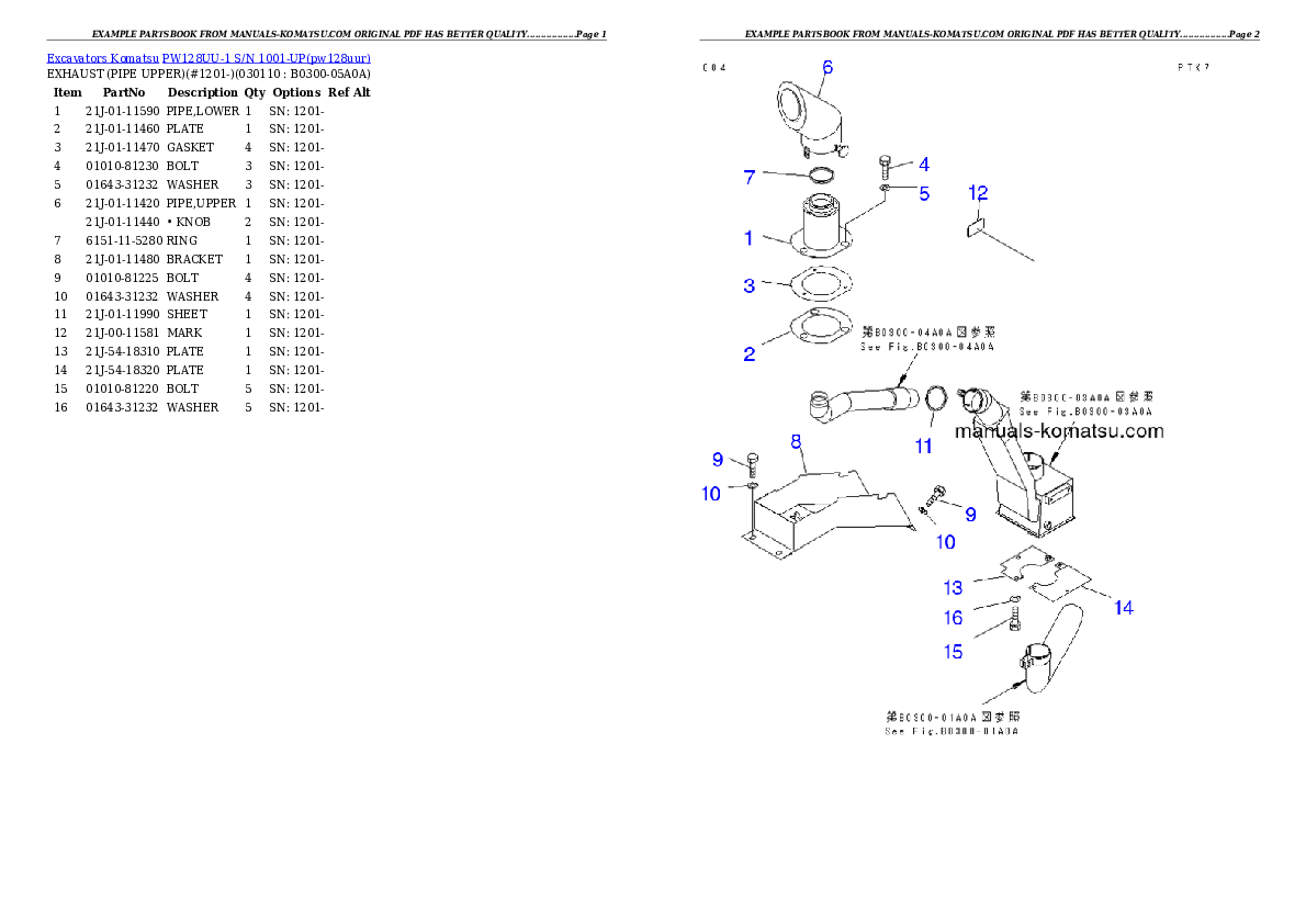 Protected: PW128UU-1 S/N 1001-UP Partsbook