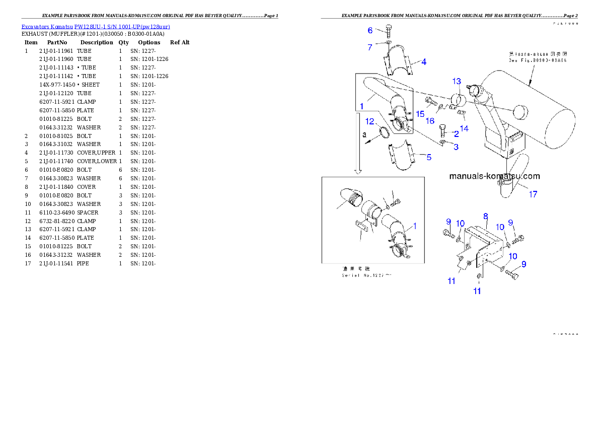 Protected: PW128UU-1 S/N 1001-UP Partsbook