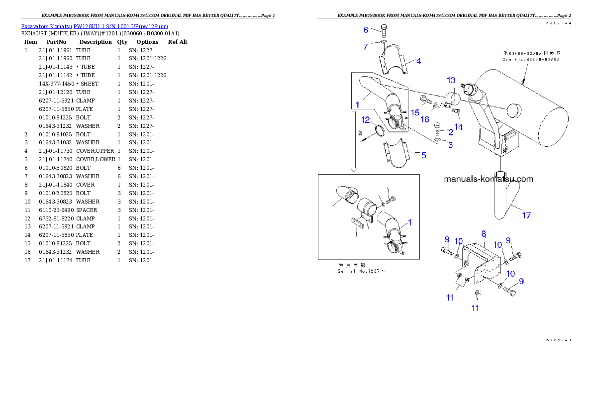 Protected: PW128UU-1 S/N 1001-UP Partsbook