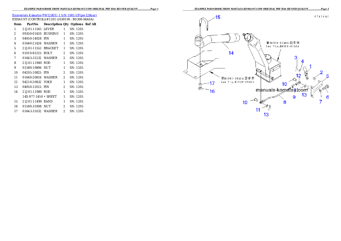 Protected: PW128UU-1 S/N 1001-UP Partsbook