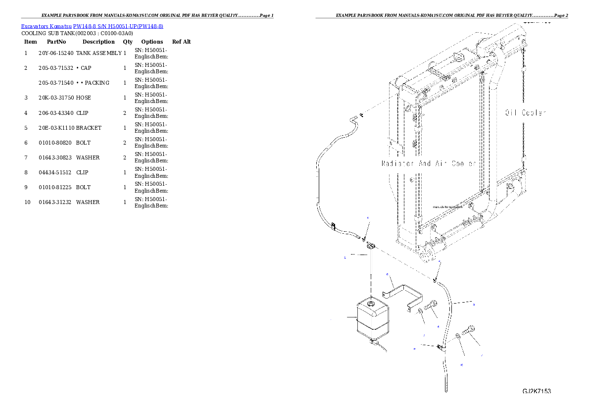 Protected: PW148-8 S/N H50051-UP Partsbook