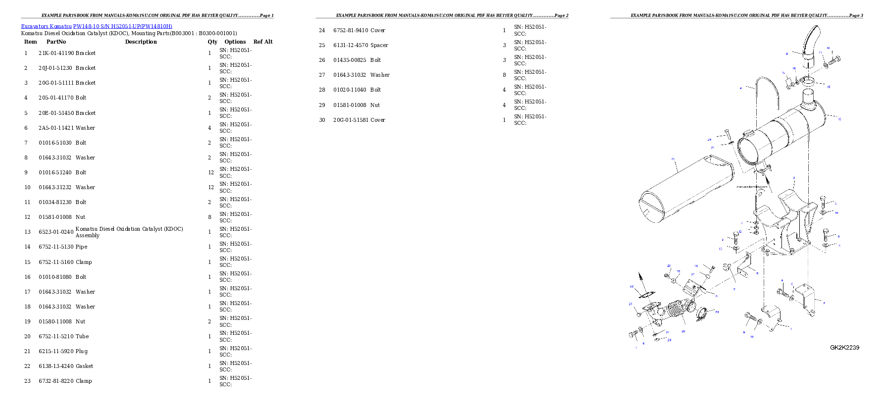 Protected: PW148-10 S/N H52051-UP Partsbook