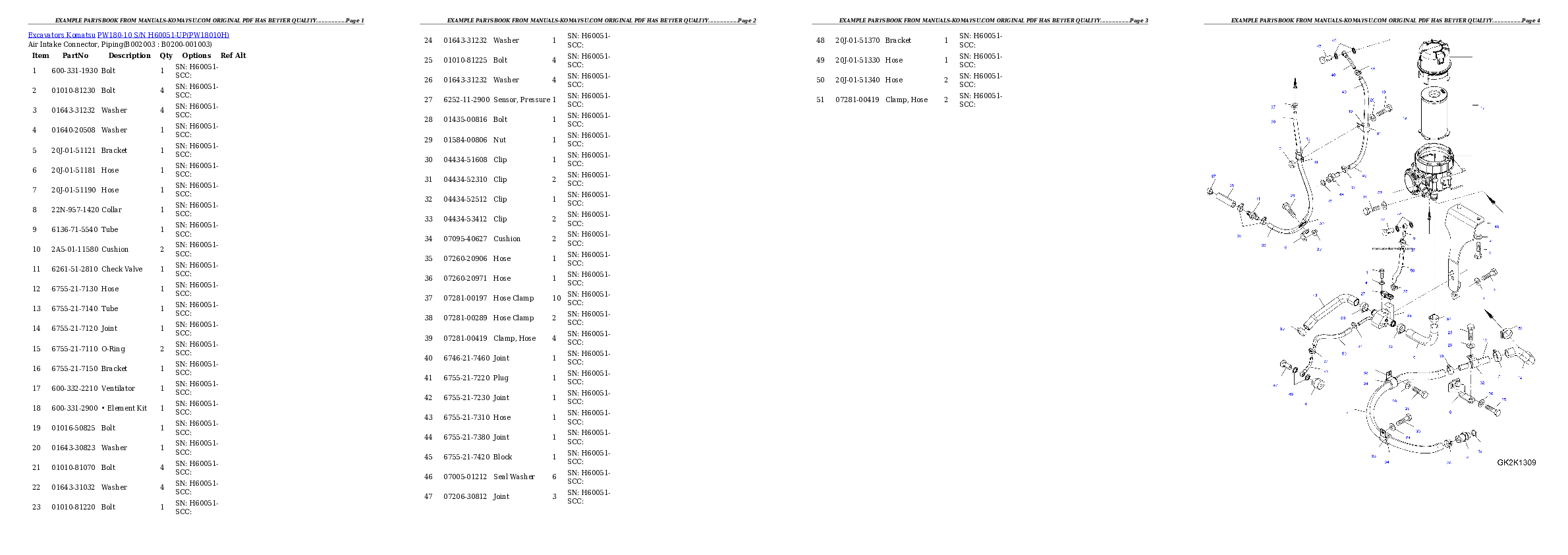 Protected: PW180-10 S/N H60051-UP Partsbook