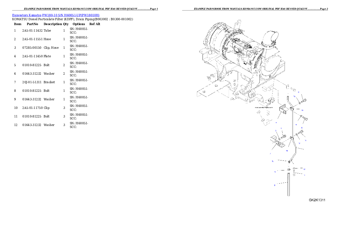Protected: PW180-10 S/N H60051-UP Partsbook