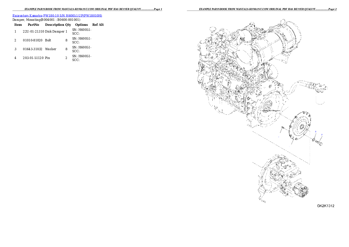 Protected: PW180-10 S/N H60051-UP Partsbook
