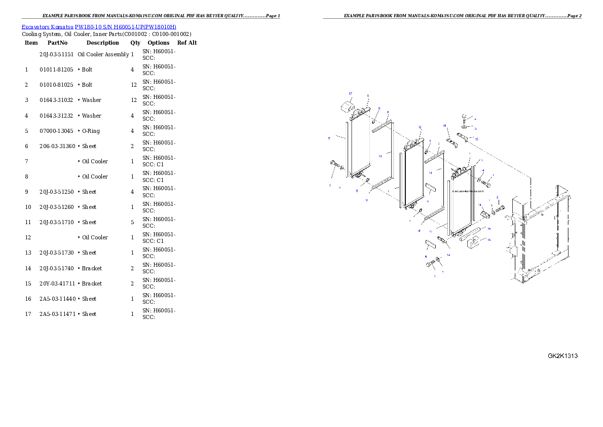 Protected: PW180-10 S/N H60051-UP Partsbook