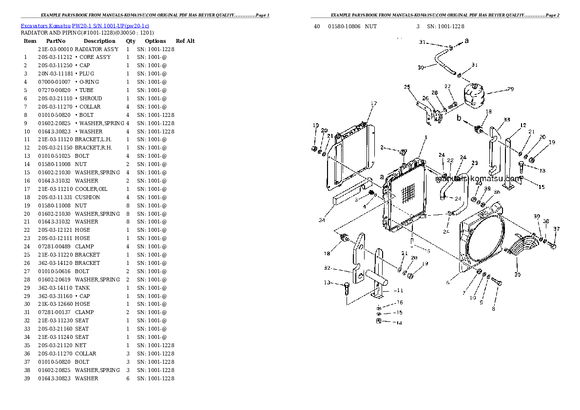 Protected: PW20-1 S/N 1001-UP Partsbook