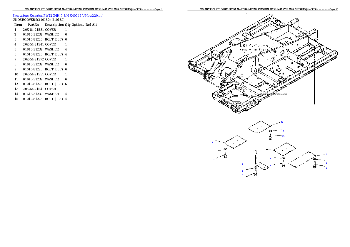 Protected: PW220MH-7 S/N K40049-UP Partsbook