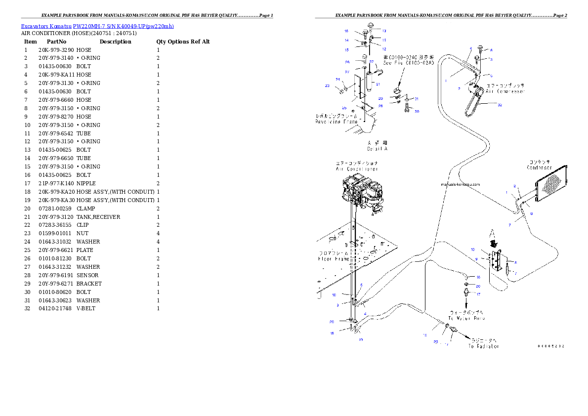 Protected: PW220MH-7 S/N K40049-UP Partsbook