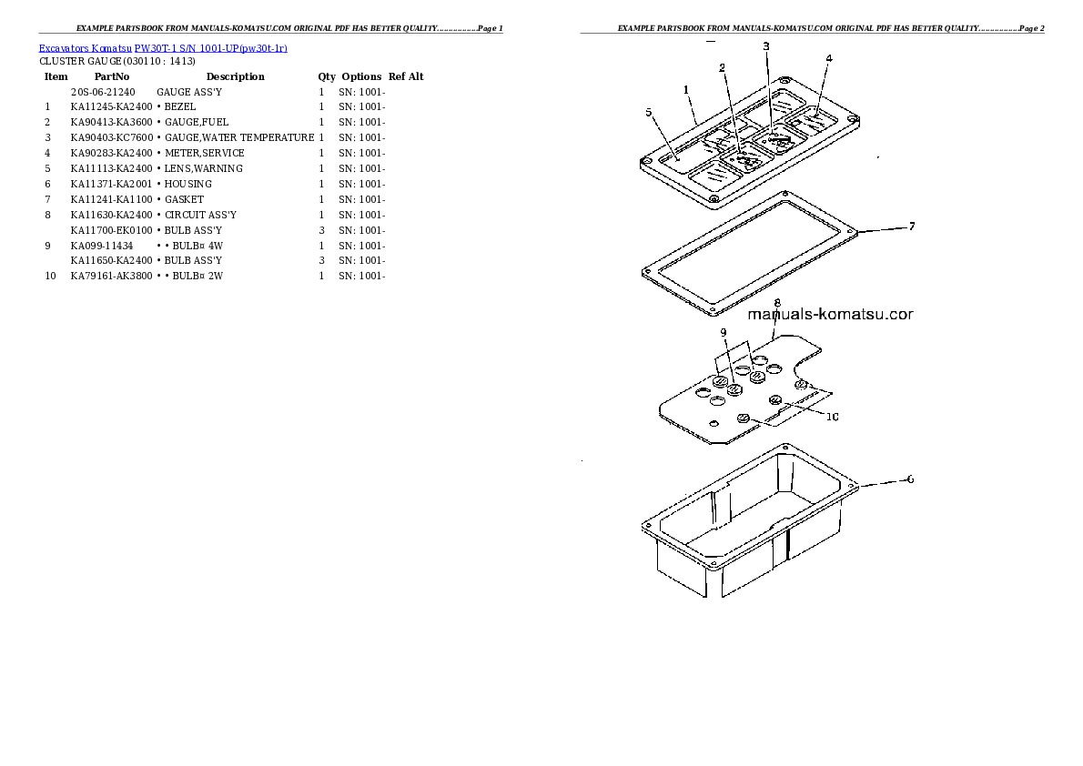 Protected: PW30T-1 S/N 1001-UP Partsbook